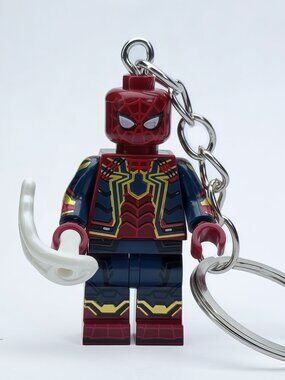 Marvel Spider-Man Minifigure Keychain Custom Collectible Figure